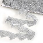 Тесьма отделочная 40 мм, 13-2265 цв.серебро уп.13.71м