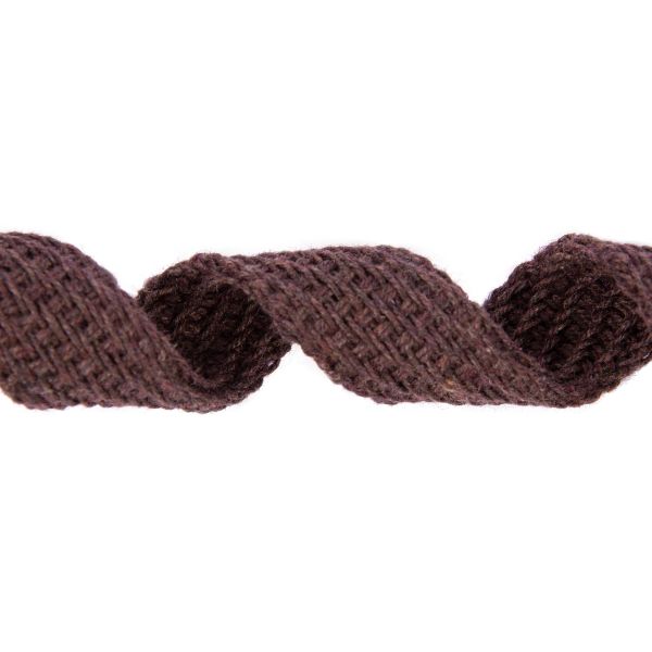 Шнур полиэфир плоский ⌀14-15 мм, 20 м,±1 м, коричневый, Гамма С3860Г17