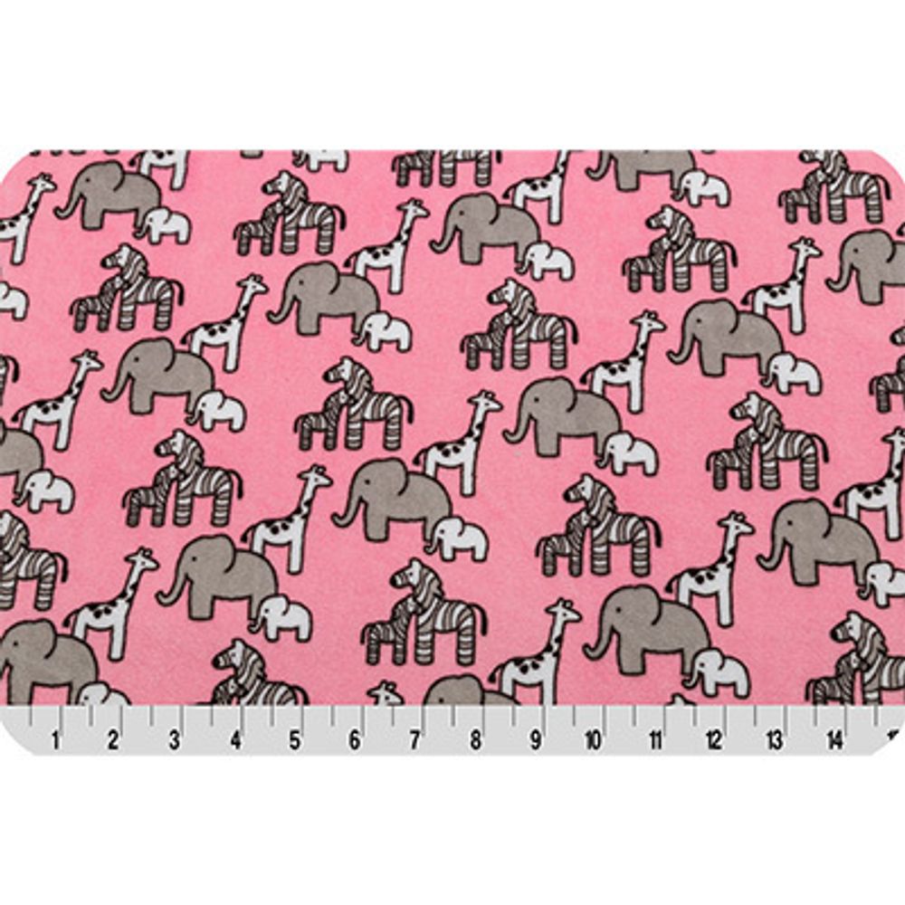 Плюш (ткань) Peppy RKC Little SAFARI 440 г/м², 48х48 см, PARIS Pink
