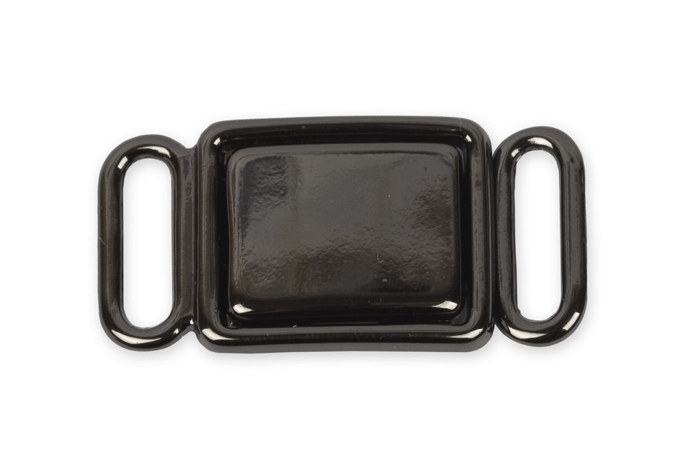 Застежки для купальника (бикини) металл 27х14 мм, 10 шт, №06 черн.никель, Blitz BBT039