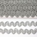 Тесьма отделочная 20 мм / 13.71 метров, TBY 901 цв.серебро