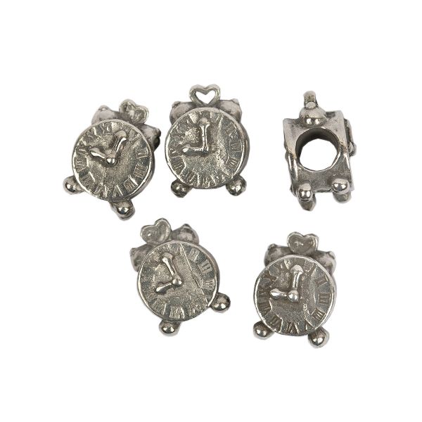 Бусины олово 9х12х7 мм, 20 шт, №1 Будильник, Zlatka NPO-20