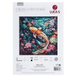 Набор для вышивания нитками Luca-S, Подводная морская жизнь, 25х25см