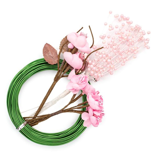 Цветы искусственные для декора бокалов, свадьбы, праздника, интерьера №2