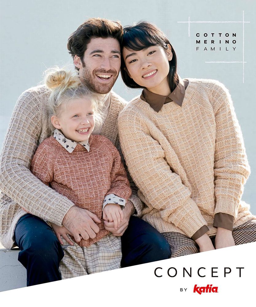 Журнал с моделями по пряже Katia Cotton-Merino Family 1 W22/23 /TOS/