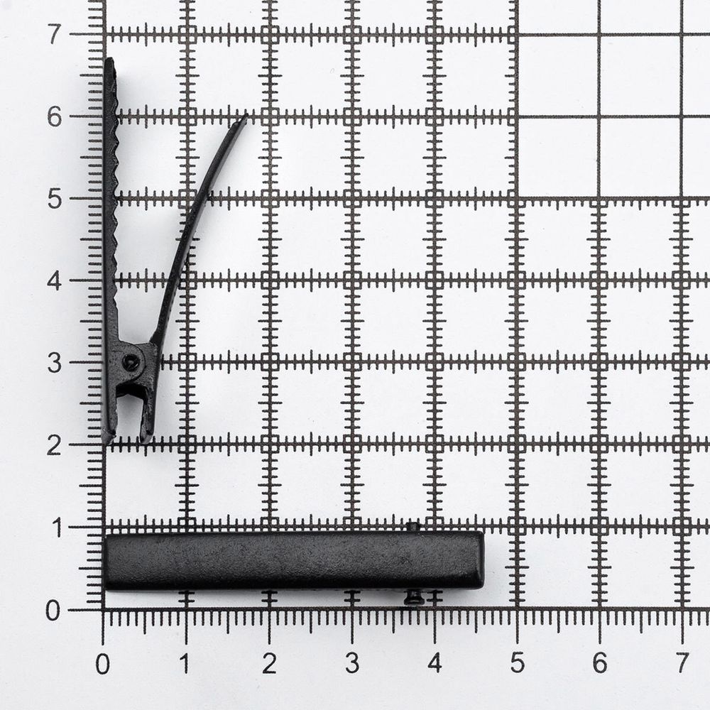 Основа для заколки крокодил 4.5 см, 20 шт, Astra&Craft, черный, 2AR23204