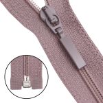 Молния спираль (витая) Arta Т5 (5 мм) 1 зам., разъем., 70 см, цв. 327 серый, уп.5 шт