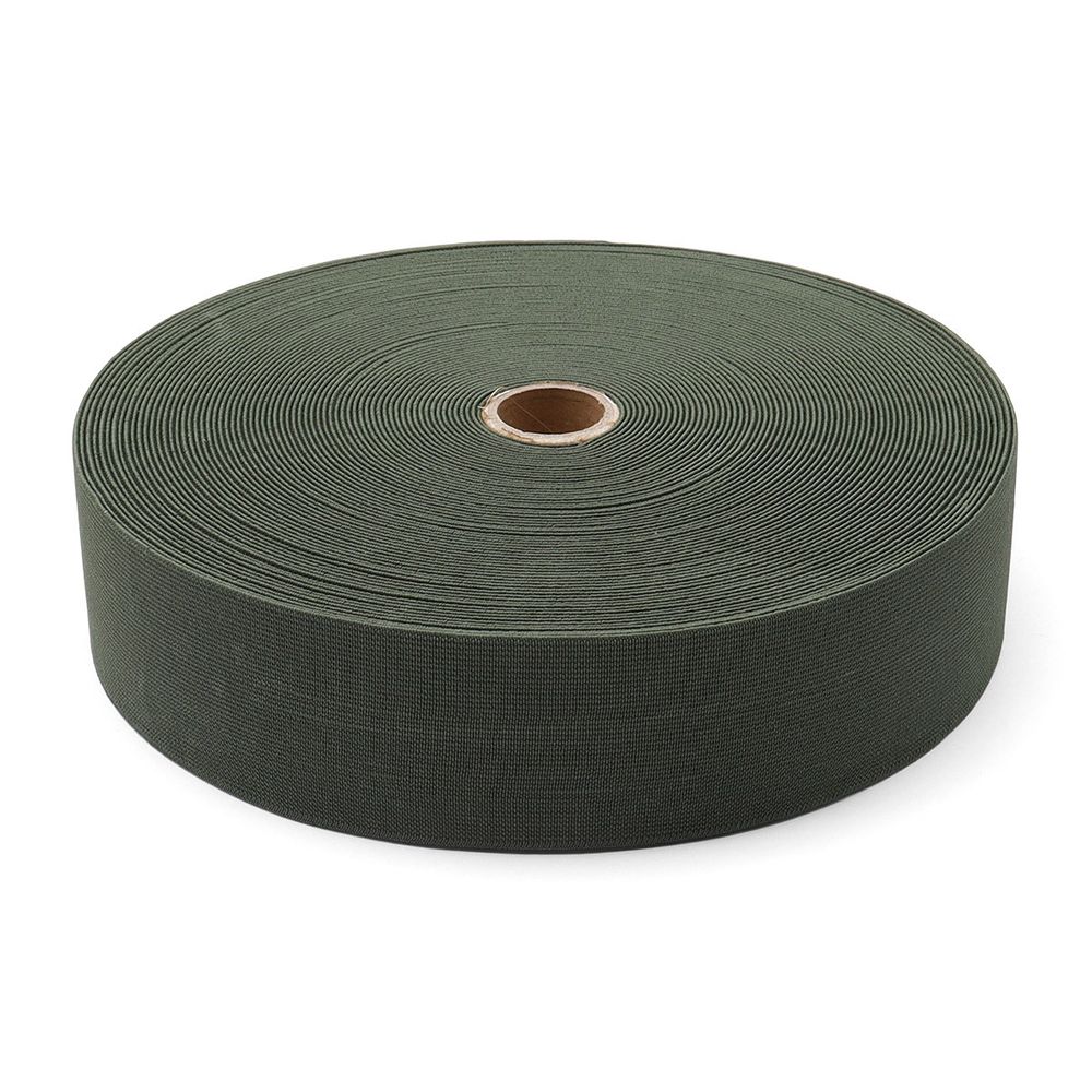 Резинка вязаная 50.0 мм / 25 метров, оливка