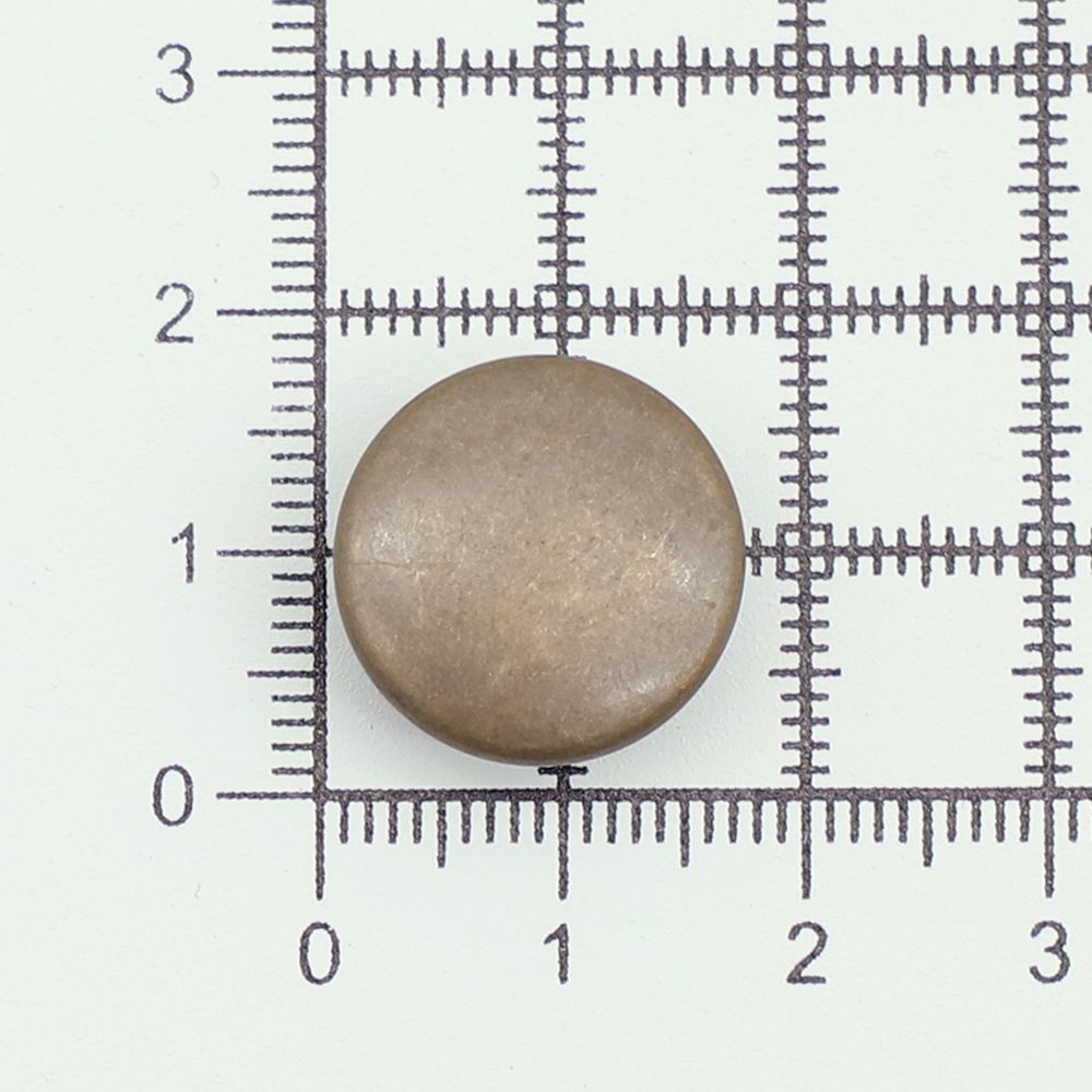 Часть кнопки Альфа (S-образная) ⌀17 мм (A-часть), 5/17 латунь, 100 шт, BIG