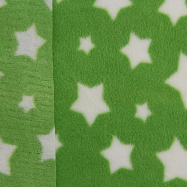 Трикотаж для кукол флис Звезды 190 (50х50 см +- 2см) (17 зеленый), 28880