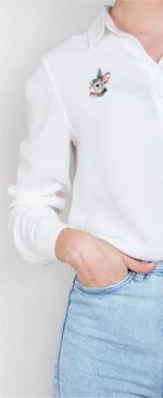 Набор для вышивания нитками Panna, Живая картина. Зайчонок, 11х9 см