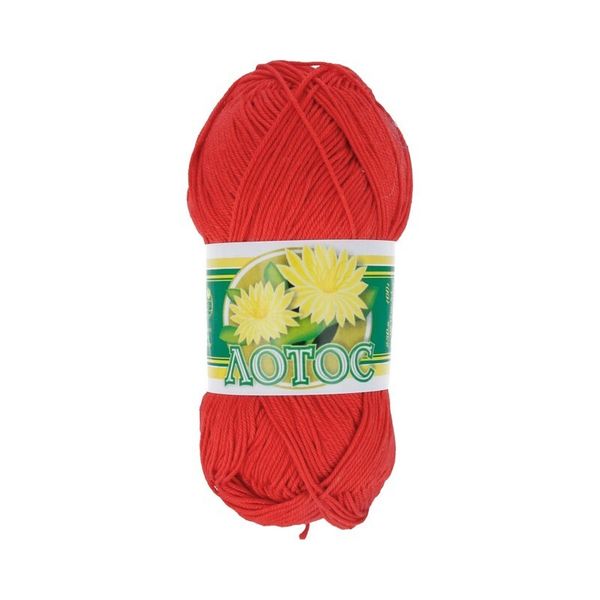 Пряжа ПНК им.Кирова Лотос, 8х100г, 250 м, №0810 красный