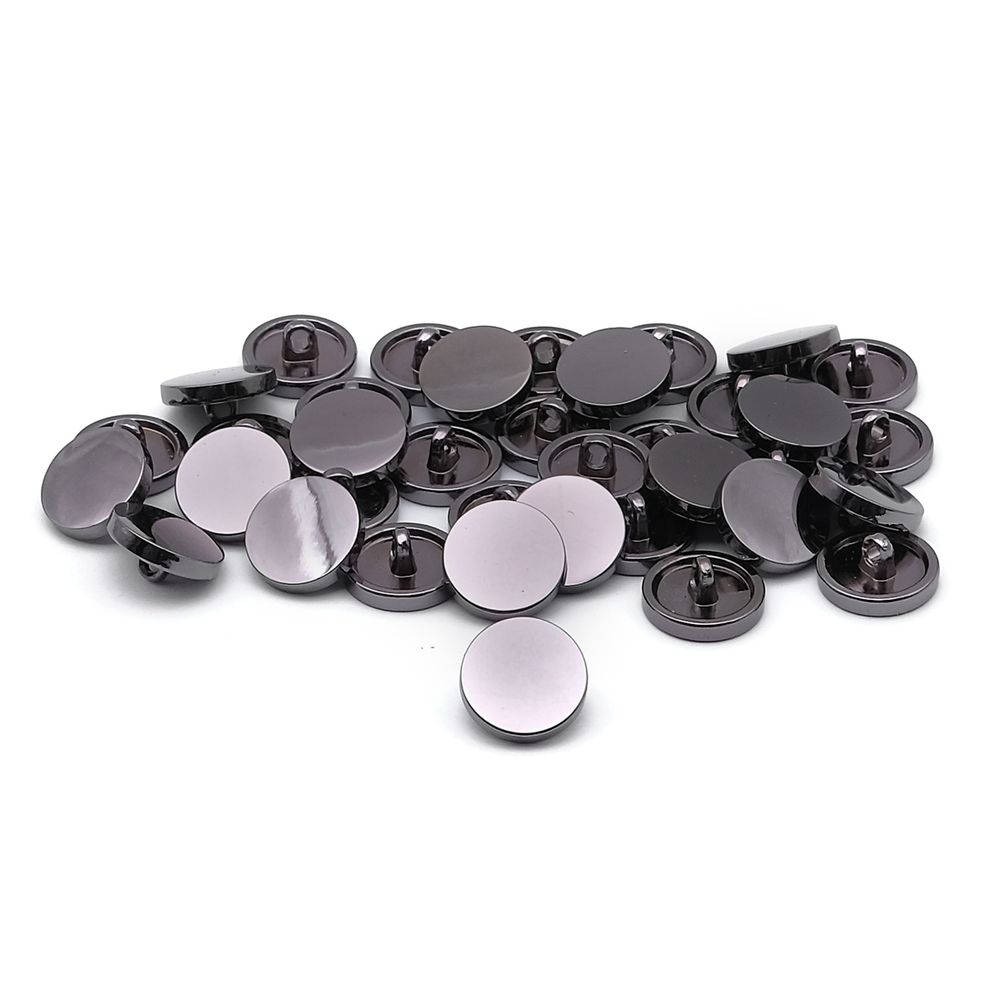 Пуговицы на ножке 18L (11мм), металл (Pewter (олово (черный никель))), ME-656, 36 шт