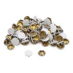 Часть кнопки рубашечной ⌀10 мм (A-часть), металл, белый, 100 шт, BIG