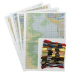 Набор для вышивания нитками Hobby&Pro, Два щенка, 27х21 см