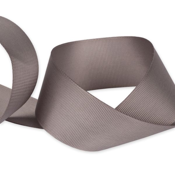 Лента репсовая (в рубчик) 38.0 мм / 45.5 метра, 124 серый, Gamma GR-38