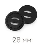 Пуговицы пальтовые/шубные BLITZ DRN 0127 44 (28 мм), 20 шт, №А008 черный, Blitz DRN 0127