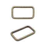 Рамка прямоугольная металл 26 мм /30х17 мм, ⌀2 мм/, латунь, 50 шт, 2AR043