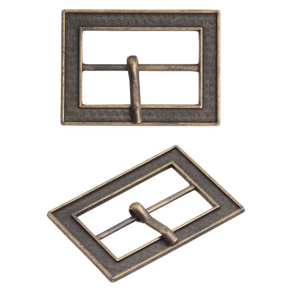 Пряжка ременная металл 30 мм, прямоугольная, 2 шт, бронза, MT-1851