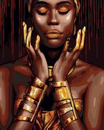 Картина по номерам Фрея, с поталью Золотая экзотика, 50х40 см