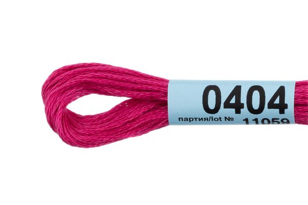 Мулине Gamma 100% хлопок, цв.0404 малиновый, 24 мотка по 8 метров