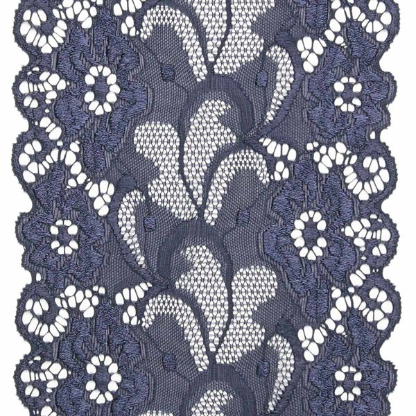 Кружево бельевое эластичное 150 мм / 13.72 м, цв. C147 т.синий