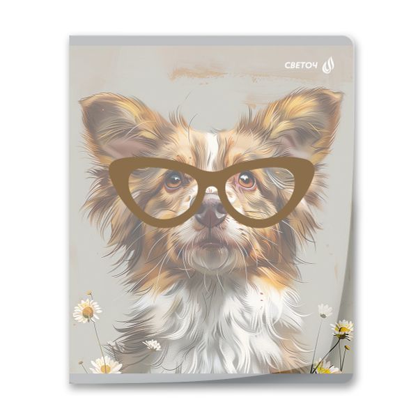 Тетрадь общая пластиковой обложкой 180 мкр. с трафарет.печатью, цвет.запечат.титул лист A5+ 96 л. на скобе 65 г/м², белизна 100 %, 5 шт, клетка, 01105 Наблюдаю за тобой, Светоч Т62