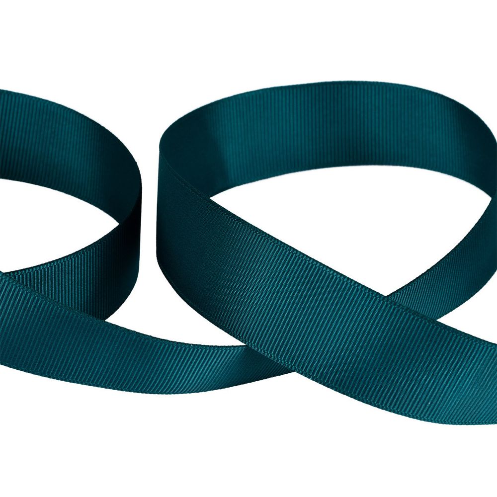 Лента репсовая (в рубчик) 25.0 мм / 45.5 метров, 011 т.зеленый, Gamma GR-25