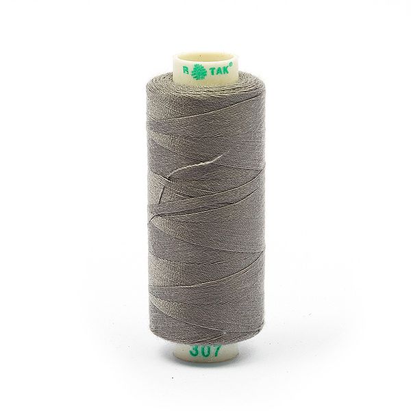 Нитки швейные бытовые Dor Tak 40/2, 366 м / 10 кат., 307 серый