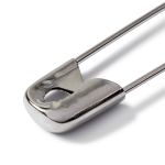 Булавки английские со спиралью, латунь и сталь №3/0-3 в ассорт, серебро, цвет 27, Prym