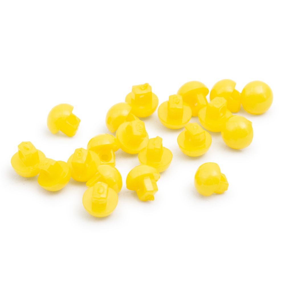 Пуговицы Мини круглые на ножке, 5мм, уп/20 шт (св.желтый)