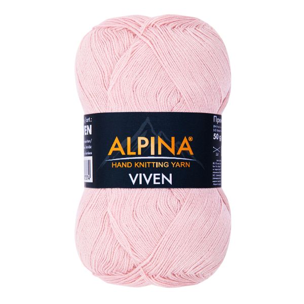 Пряжа Alpina Viven / уп.10 мот. по 50г, 405м, 16 св.розовый