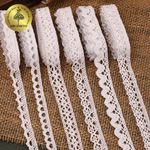 Набор вязаного кружева Kruzhevo №4 цв.белый (6 дизайнов по 4,5м)