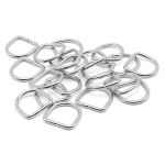 Полукольцо сварное металл внутр. 20 мм (внешн. 26х26 мм, ⌀3 мм), 20 шт, никель
