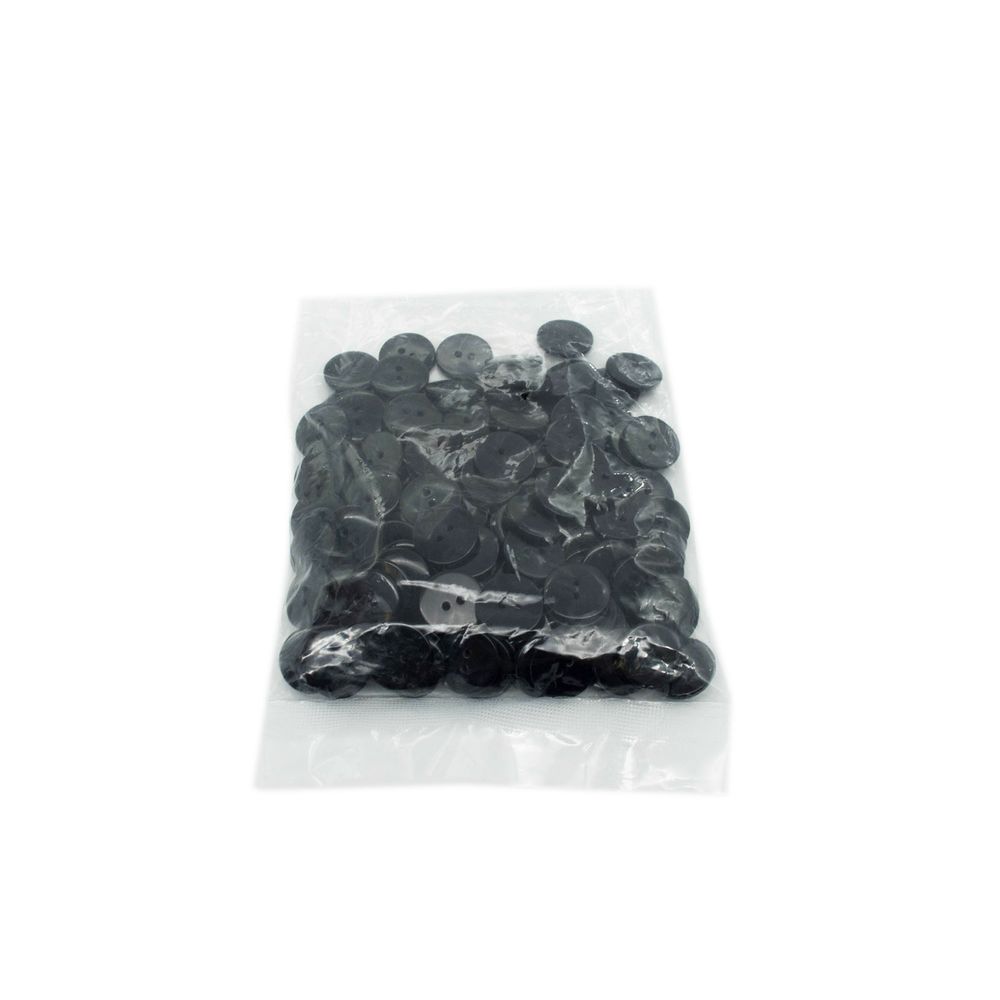 Пуговицы 2 прокола 28L, 18 мм, (s.black (черный)), CX-K-22, 144 шт