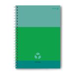 Тетрадь ученическая общая, A4 96 л. на гребне 65 г/м², белизна 100 %, 4 шт, клетка, 01247 Зелёный ковёр, Светоч Т129