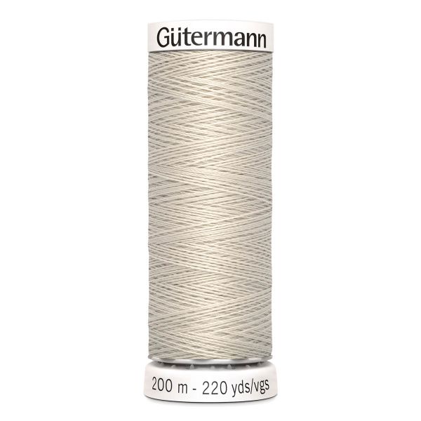 Нитки универсальные Gutermann Sew-all, 200м, 299 св.серо-бежевый, 5 катушек