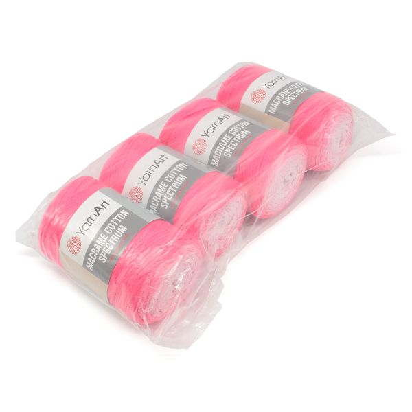 Пряжа YarnArt (ЯрнАрт) Macrame Cotton Spectrum / уп.4 мот. по 250 г, 225м, 1311