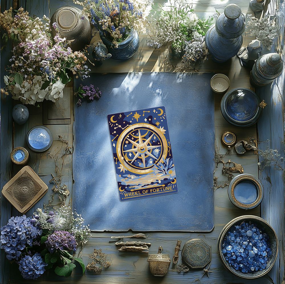 Картина по номерам Фрея PNBM-034, Таро. Колесо Фортуны, (на магните) 10х15 см