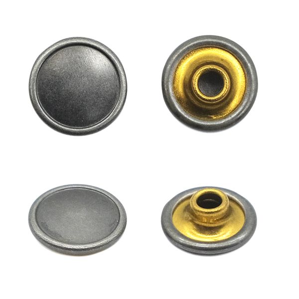 Хольнитены ⌀9.5 мм, т.серебро, |БЕЗ ГВОЗДЯ|, BIG, 100 шт