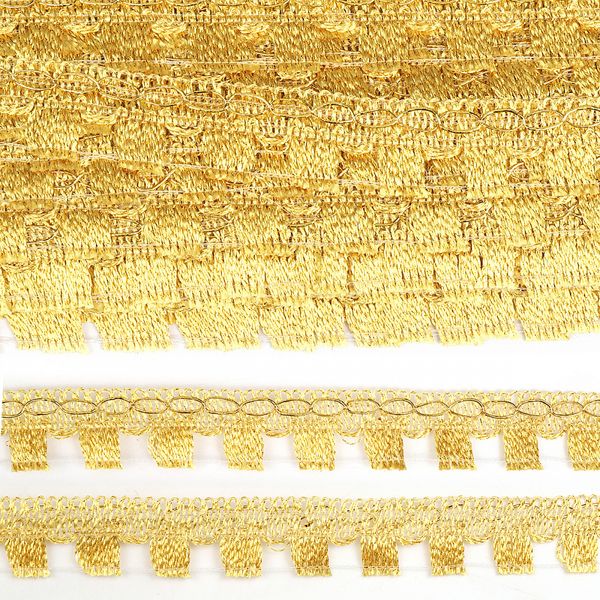 Тесьма отделочная 25 мм, 13-9040 цв.золото уп.13.71м