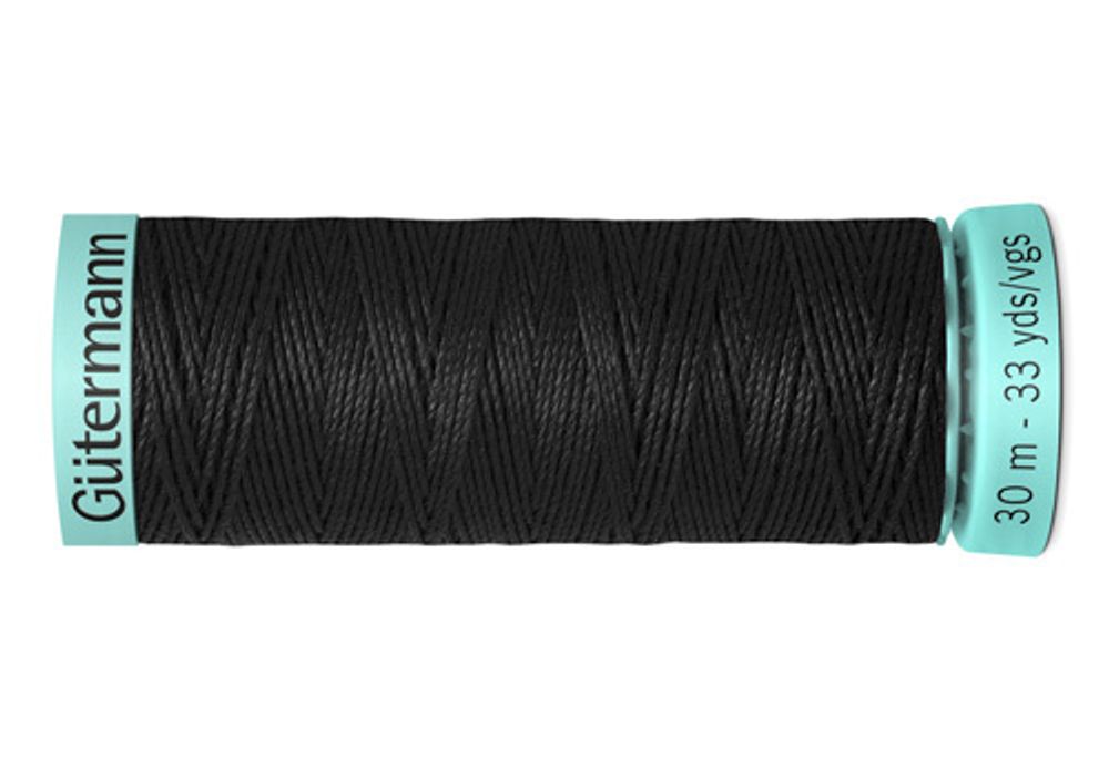 Нитки шелковые Gutermann Silk R753, 30м, _000 черный, 5 катушек /TOS/