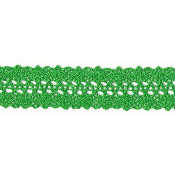 Кружево вязаное (тесьма) 27 мм, 5х3 м, 090 я.зеленый, HVK-10 Gamma