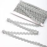 Тесьма отделочная 20 мм / 13.71 метров, TBY 907 цв.серебро