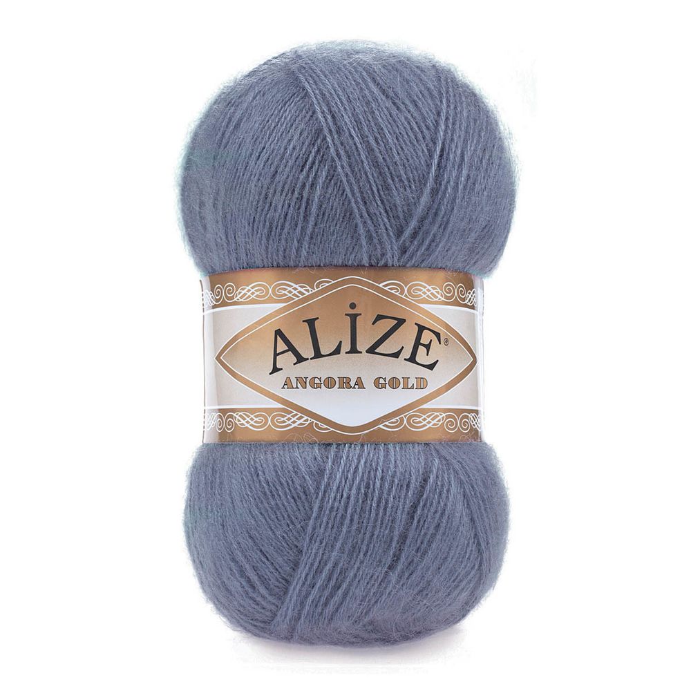 Пряжа Alize (Ализе) Angora Gold / уп.5 мот. по 100 г, 550м, 203 джинс меланж A