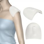 Плечевые накладки (подплечники) втачные на липучке 100х155х14 мм, Вк-14 белый, 10 пар