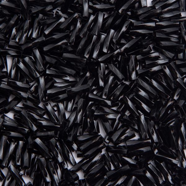 Стеклярус Astra&Craft 5 мм, 150 г (10х15 г), цв. М-49Т черный (крученый)