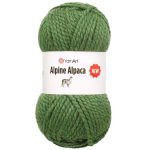 Пряжа YarnArt (ЯрнАрт) Alpine Alpaca New / уп.3 мот. по 150 г, 120 м, 1449 зеленый