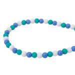 Бусины пластик ⌀6 мм, 50 г, микс цвета, круглые, Astra&Craft (холодный микс), 1AL121-1