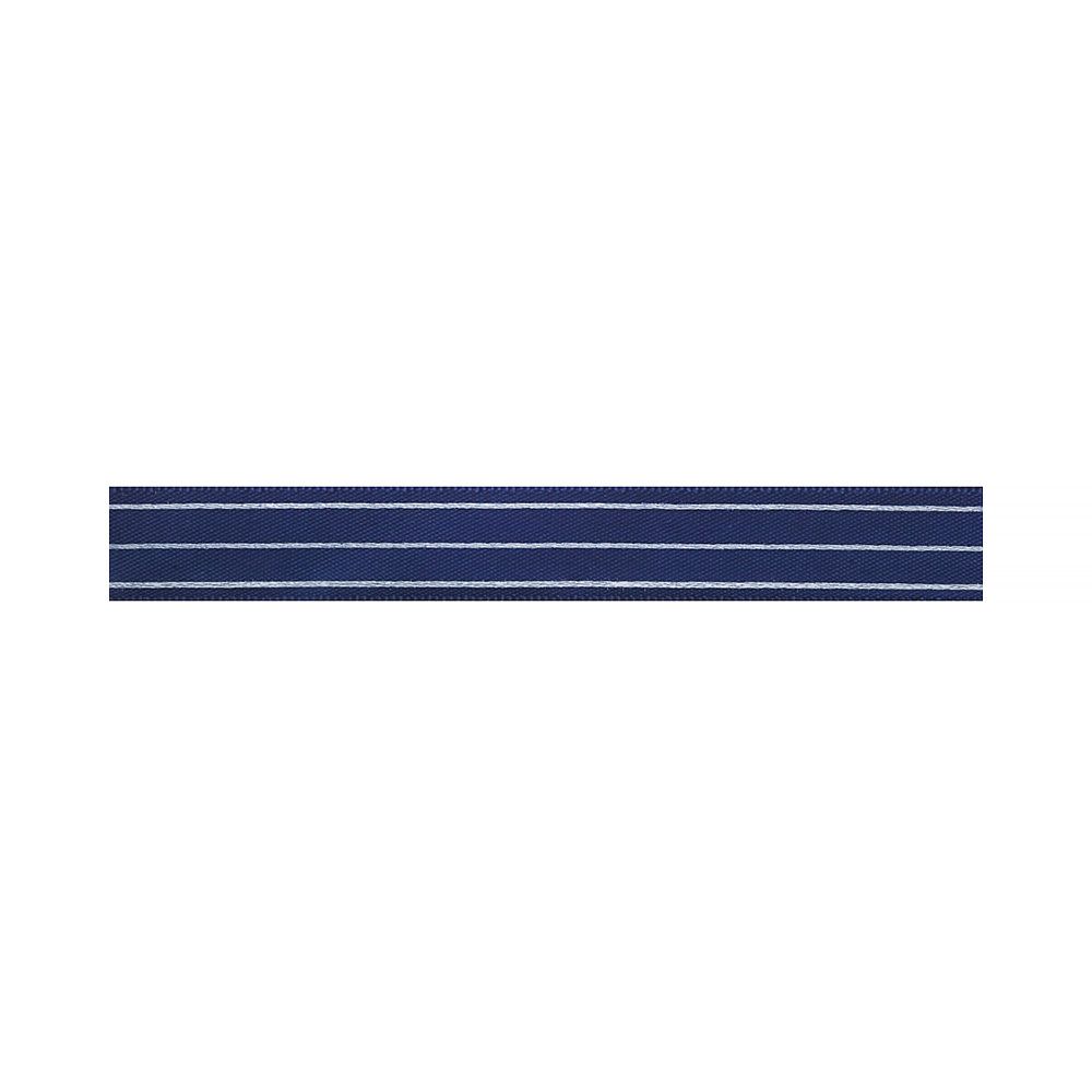 Лента атласная с рисунком 12 мм, 22.8 м, L2 116/001 т.синий/белый, Gamma ALP-121